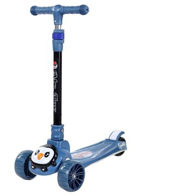 3 PU τροχιά LED Baby Kick Scooter πώληση για παιδιά λειτουργία μουσική φωτισμός ένα κλικ αναδιπλώσιμο