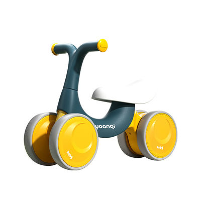 Πορτοκαλί πλαστικό Baby Walker Balance Car με σιωπηλό πατινάζ και πράσινο σχεδιασμό