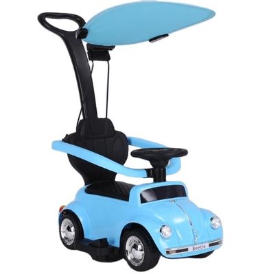Μπλε 6V Αφαίρετο Ηλεκτρικό Push Walker Ride On Car για Παιδιά Μέγεθος προϊόντος 80*41*92cm