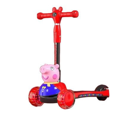Παιδιά Pedal skateboard σκούτερ αυτοκίνητο με αναδιπλούμενη λειτουργία μουσική φωτισμός και PU τροχούς