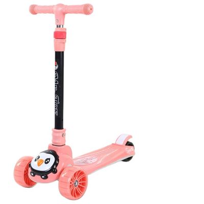 3 PU τροχιά LED Baby Kick Scooter πώληση για παιδιά λειτουργία μουσική φωτισμός ένα κλικ αναδιπλώσιμο