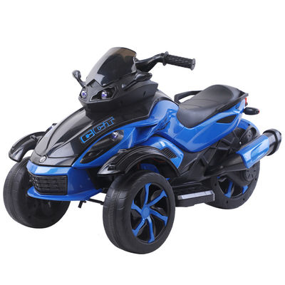 Unisex 12v ηλεκτρική βόλτα σε μοτοσυκλέτα 3 τροχούς αυτοκίνητο για παιδιά μουσικά φώτα περιλαμβάνονται