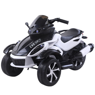 Unisex 12v ηλεκτρική βόλτα σε μοτοσυκλέτα 3 τροχούς αυτοκίνητο για παιδιά μουσικά φώτα περιλαμβάνονται