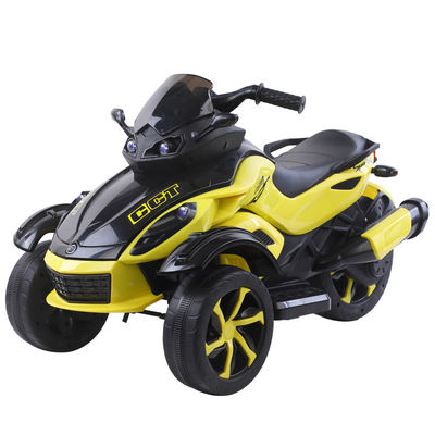 Unisex 12v ηλεκτρική βόλτα σε μοτοσυκλέτα 3 τροχούς αυτοκίνητο για παιδιά μουσικά φώτα περιλαμβάνονται