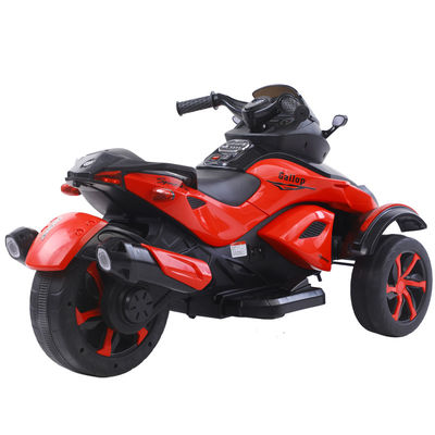 Unisex 12v ηλεκτρική βόλτα σε μοτοσυκλέτα 3 τροχούς αυτοκίνητο για παιδιά μουσικά φώτα περιλαμβάνονται