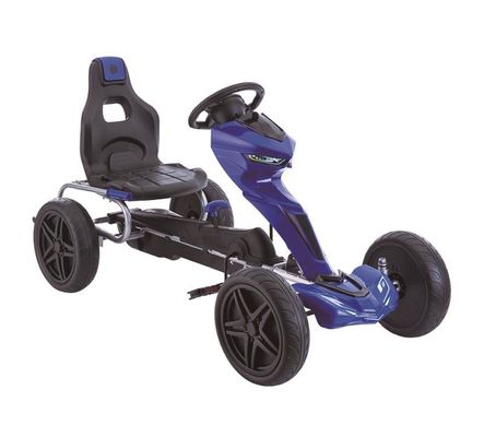 Παιδιά Καβαλώνουν Πεντάλ Go-Kart με Συμπλέκτη και Φρένο από Κόκκινο Πλαστικό