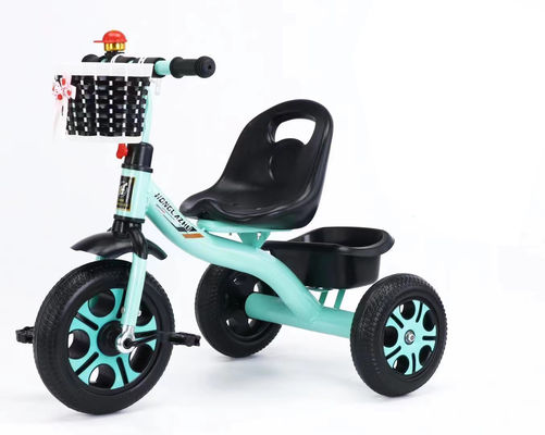 2023 Baby Trike Γρήγορα φορτισμένα χειριστήρια και υφασμένο μπροστινό καλάθι για παιδιά 2-5 ετών