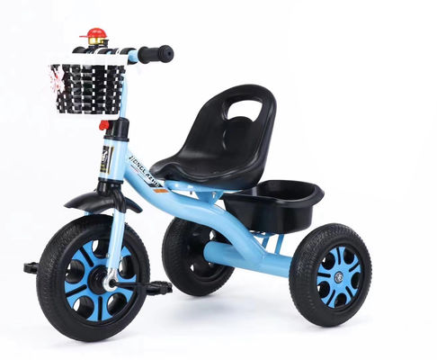 2023 Baby Trike Γρήγορα φορτισμένα χειριστήρια και υφασμένο μπροστινό καλάθι για παιδιά 2-5 ετών